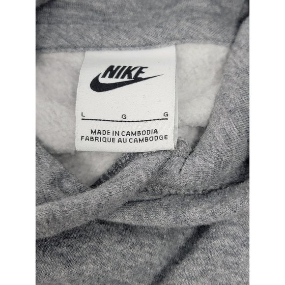 Nike Hooded Sweatshirt with Graphics Gray Black Hoodie‎ Size Youth Large - Picture 6 of 7